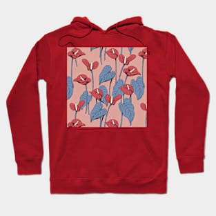 Anthurium Flowers Hoodie